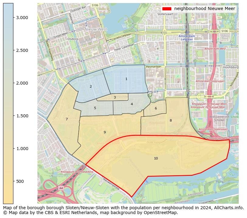 Image of the neighbourhood Nieuwe Meer at the map. This image is used as introduction to this page. This page shows a lot of information about the population in the neighbourhood Nieuwe Meer (such as the distribution by age groups of the residents, the composition of households, whether inhabitants are natives or Dutch with an immigration background, data about the houses (numbers, types, price development, use, type of property, ...) and more (car ownership, energy consumption, ...) based on open data from the Dutch Central Bureau of Statistics and various other sources!