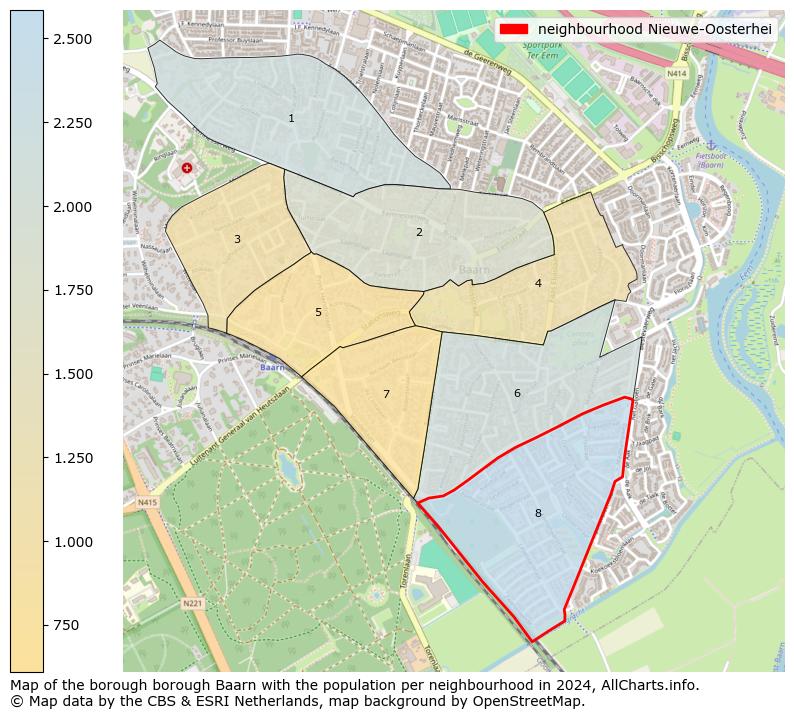 Image of the neighbourhood Nieuwe-Oosterhei at the map. This image is used as introduction to this page. This page shows a lot of information about the population in the neighbourhood Nieuwe-Oosterhei (such as the distribution by age groups of the residents, the composition of households, whether inhabitants are natives or Dutch with an immigration background, data about the houses (numbers, types, price development, use, type of property, ...) and more (car ownership, energy consumption, ...) based on open data from the Dutch Central Bureau of Statistics and various other sources!