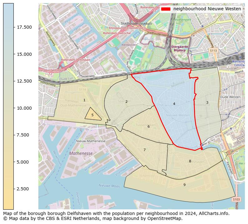 Image of the neighbourhood Nieuwe Westen at the map. This image is used as introduction to this page. This page shows a lot of information about the population in the neighbourhood Nieuwe Westen (such as the distribution by age groups of the residents, the composition of households, whether inhabitants are natives or Dutch with an immigration background, data about the houses (numbers, types, price development, use, type of property, ...) and more (car ownership, energy consumption, ...) based on open data from the Dutch Central Bureau of Statistics and various other sources!