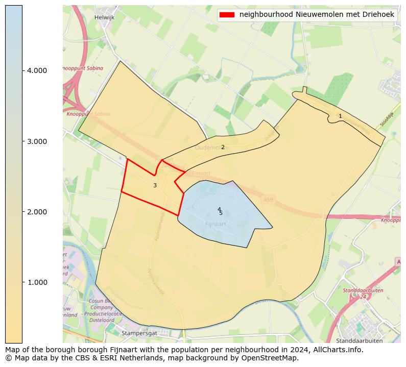 Image of the neighbourhood Nieuwemolen met Driehoek at the map. This image is used as introduction to this page. This page shows a lot of information about the population in the neighbourhood Nieuwemolen met Driehoek (such as the distribution by age groups of the residents, the composition of households, whether inhabitants are natives or Dutch with an immigration background, data about the houses (numbers, types, price development, use, type of property, ...) and more (car ownership, energy consumption, ...) based on open data from the Dutch Central Bureau of Statistics and various other sources!