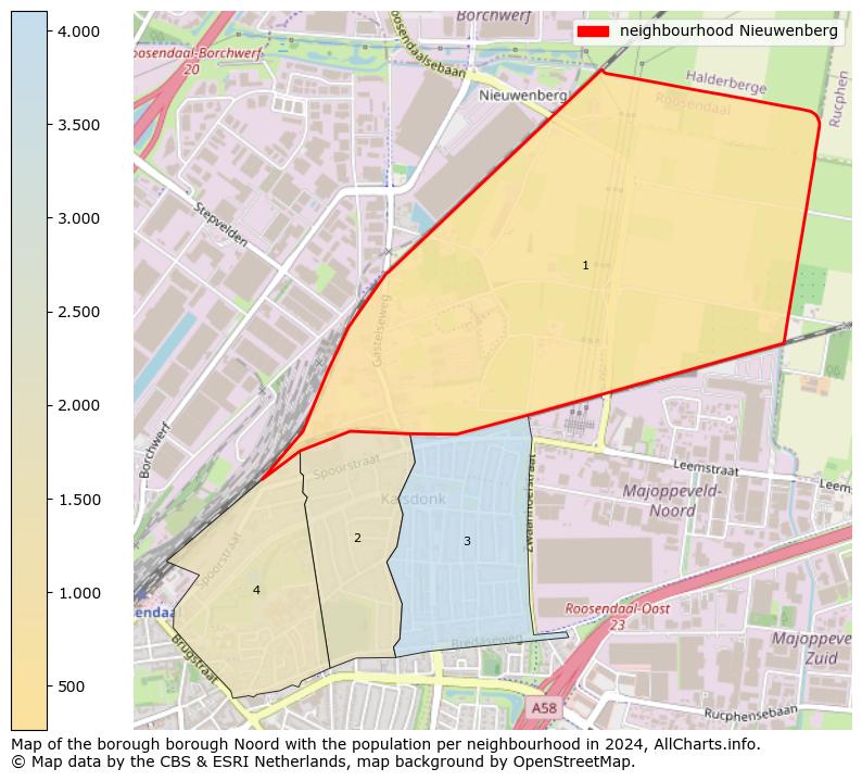 Image of the neighbourhood Nieuwenberg at the map. This image is used as introduction to this page. This page shows a lot of information about the population in the neighbourhood Nieuwenberg (such as the distribution by age groups of the residents, the composition of households, whether inhabitants are natives or Dutch with an immigration background, data about the houses (numbers, types, price development, use, type of property, ...) and more (car ownership, energy consumption, ...) based on open data from the Dutch Central Bureau of Statistics and various other sources!