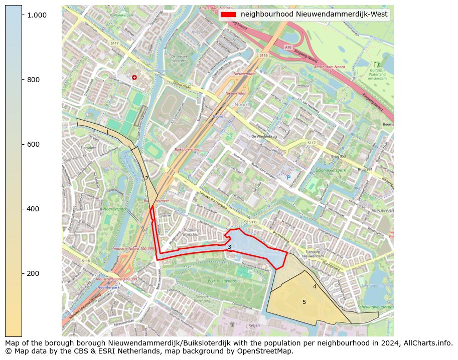 Image of the neighbourhood Nieuwendammerdijk-West at the map. This image is used as introduction to this page. This page shows a lot of information about the population in the neighbourhood Nieuwendammerdijk-West (such as the distribution by age groups of the residents, the composition of households, whether inhabitants are natives or Dutch with an immigration background, data about the houses (numbers, types, price development, use, type of property, ...) and more (car ownership, energy consumption, ...) based on open data from the Dutch Central Bureau of Statistics and various other sources!