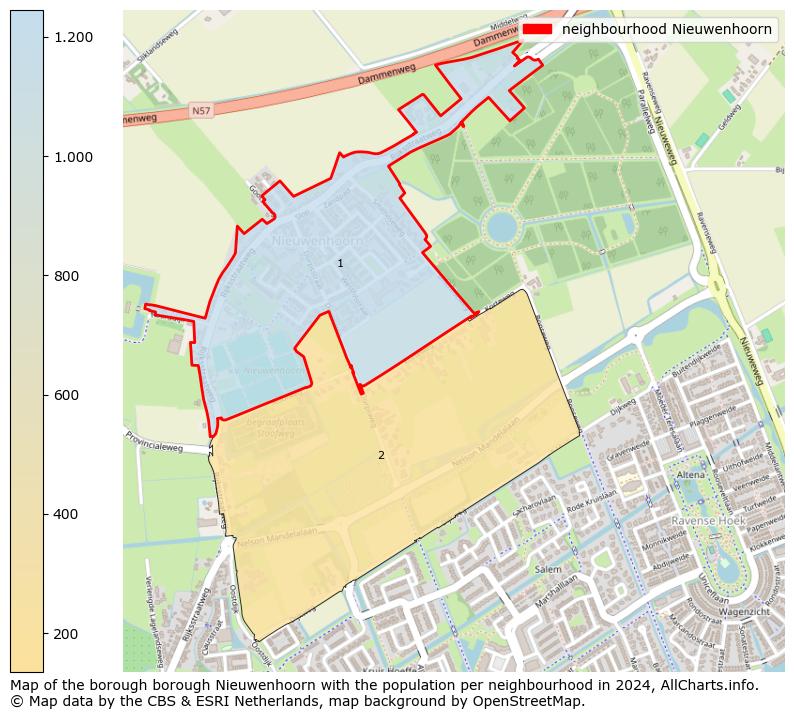 Image of the neighbourhood Nieuwenhoorn at the map. This image is used as introduction to this page. This page shows a lot of information about the population in the neighbourhood Nieuwenhoorn (such as the distribution by age groups of the residents, the composition of households, whether inhabitants are natives or Dutch with an immigration background, data about the houses (numbers, types, price development, use, type of property, ...) and more (car ownership, energy consumption, ...) based on open data from the Dutch Central Bureau of Statistics and various other sources!