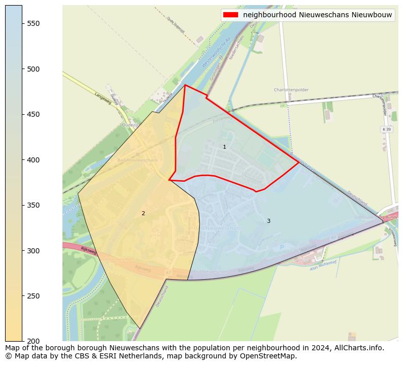 Image of the neighbourhood Nieuweschans Nieuwbouw at the map. This image is used as introduction to this page. This page shows a lot of information about the population in the neighbourhood Nieuweschans Nieuwbouw (such as the distribution by age groups of the residents, the composition of households, whether inhabitants are natives or Dutch with an immigration background, data about the houses (numbers, types, price development, use, type of property, ...) and more (car ownership, energy consumption, ...) based on open data from the Dutch Central Bureau of Statistics and various other sources!