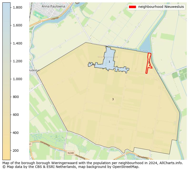 Image of the neighbourhood Nieuwesluis at the map. This image is used as introduction to this page. This page shows a lot of information about the population in the neighbourhood Nieuwesluis (such as the distribution by age groups of the residents, the composition of households, whether inhabitants are natives or Dutch with an immigration background, data about the houses (numbers, types, price development, use, type of property, ...) and more (car ownership, energy consumption, ...) based on open data from the Dutch Central Bureau of Statistics and various other sources!