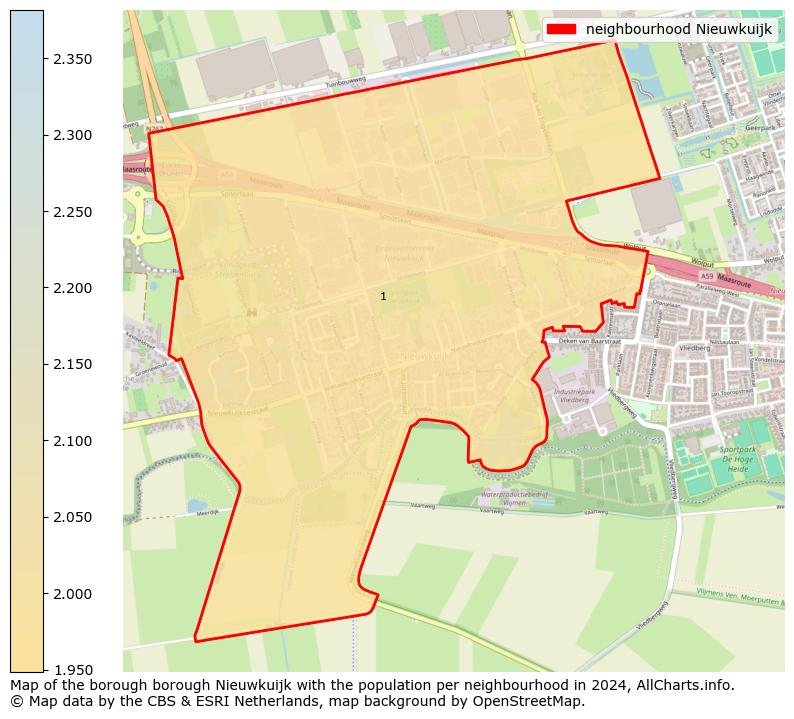 Image of the neighbourhood Nieuwkuijk at the map. This image is used as introduction to this page. This page shows a lot of information about the population in the neighbourhood Nieuwkuijk (such as the distribution by age groups of the residents, the composition of households, whether inhabitants are natives or Dutch with an immigration background, data about the houses (numbers, types, price development, use, type of property, ...) and more (car ownership, energy consumption, ...) based on open data from the Dutch Central Bureau of Statistics and various other sources!