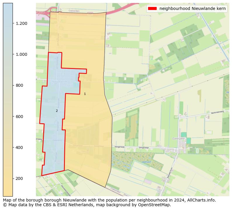 Image of the neighbourhood Nieuwlande kern at the map. This image is used as introduction to this page. This page shows a lot of information about the population in the neighbourhood Nieuwlande kern (such as the distribution by age groups of the residents, the composition of households, whether inhabitants are natives or Dutch with an immigration background, data about the houses (numbers, types, price development, use, type of property, ...) and more (car ownership, energy consumption, ...) based on open data from the Dutch Central Bureau of Statistics and various other sources!