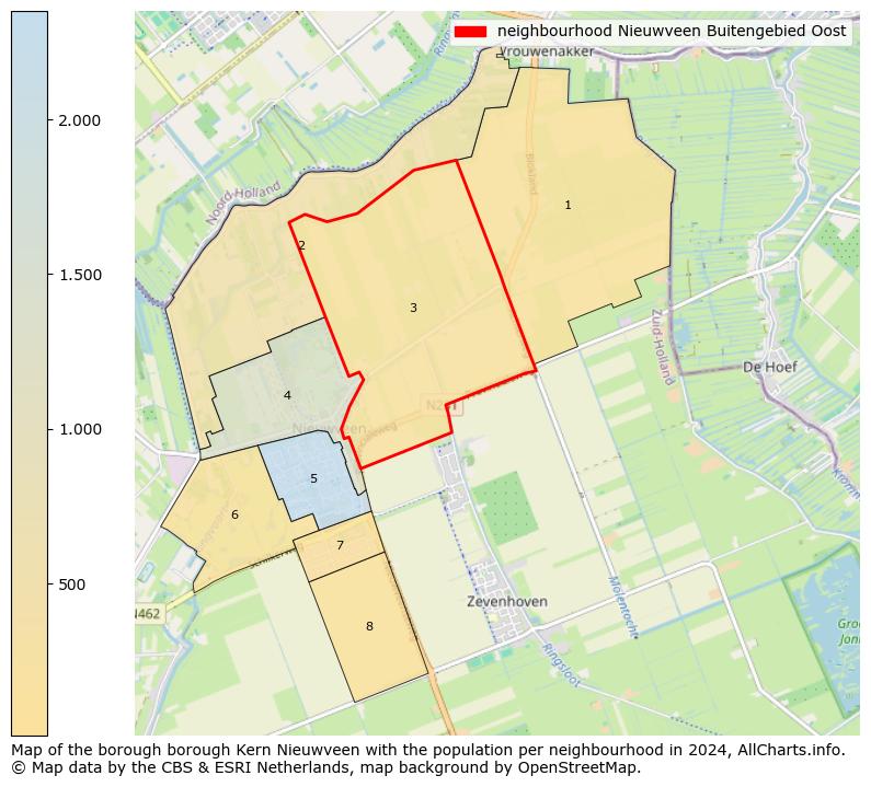 Image of the neighbourhood Nieuwveen Buitengebied Oost at the map. This image is used as introduction to this page. This page shows a lot of information about the population in the neighbourhood Nieuwveen Buitengebied Oost (such as the distribution by age groups of the residents, the composition of households, whether inhabitants are natives or Dutch with an immigration background, data about the houses (numbers, types, price development, use, type of property, ...) and more (car ownership, energy consumption, ...) based on open data from the Dutch Central Bureau of Statistics and various other sources!