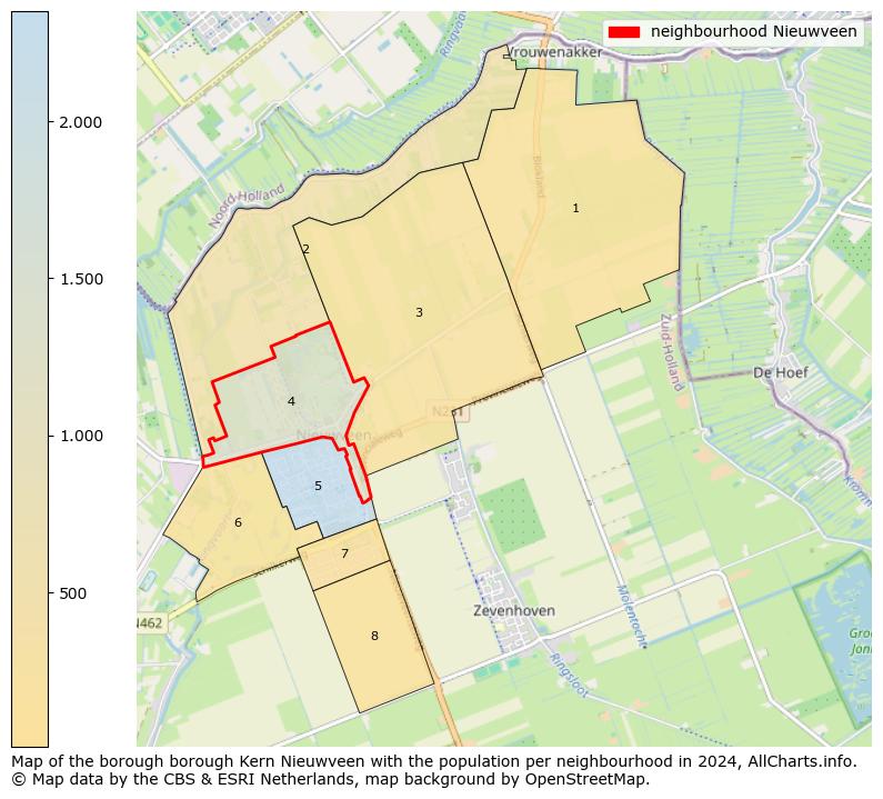 Image of the neighbourhood Nieuwveen at the map. This image is used as introduction to this page. This page shows a lot of information about the population in the neighbourhood Nieuwveen (such as the distribution by age groups of the residents, the composition of households, whether inhabitants are natives or Dutch with an immigration background, data about the houses (numbers, types, price development, use, type of property, ...) and more (car ownership, energy consumption, ...) based on open data from the Dutch Central Bureau of Statistics and various other sources!