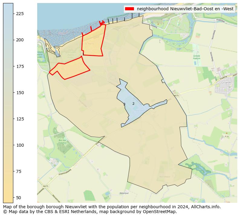 Image of the neighbourhood Nieuwvliet-Bad-Oost en -West at the map. This image is used as introduction to this page. This page shows a lot of information about the population in the neighbourhood Nieuwvliet-Bad-Oost en -West (such as the distribution by age groups of the residents, the composition of households, whether inhabitants are natives or Dutch with an immigration background, data about the houses (numbers, types, price development, use, type of property, ...) and more (car ownership, energy consumption, ...) based on open data from the Dutch Central Bureau of Statistics and various other sources!