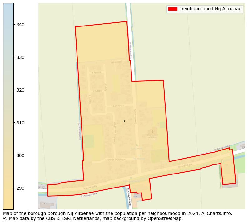 Image of the neighbourhood Nij Altoenae at the map. This image is used as introduction to this page. This page shows a lot of information about the population in the neighbourhood Nij Altoenae (such as the distribution by age groups of the residents, the composition of households, whether inhabitants are natives or Dutch with an immigration background, data about the houses (numbers, types, price development, use, type of property, ...) and more (car ownership, energy consumption, ...) based on open data from the Dutch Central Bureau of Statistics and various other sources!