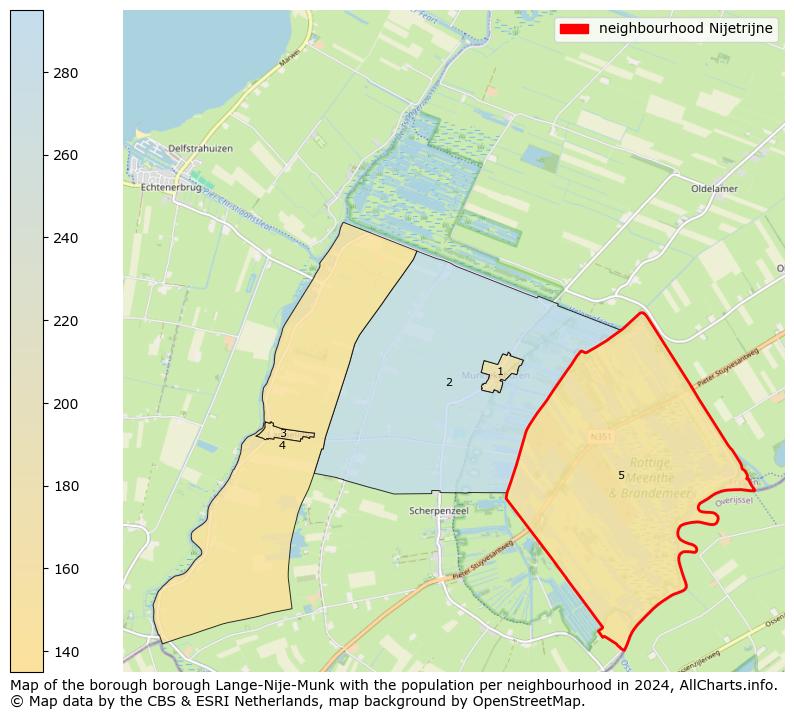 Image of the neighbourhood Nijetrijne at the map. This image is used as introduction to this page. This page shows a lot of information about the population in the neighbourhood Nijetrijne (such as the distribution by age groups of the residents, the composition of households, whether inhabitants are natives or Dutch with an immigration background, data about the houses (numbers, types, price development, use, type of property, ...) and more (car ownership, energy consumption, ...) based on open data from the Dutch Central Bureau of Statistics and various other sources!