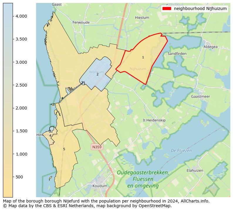 Image of the neighbourhood Nijhuizum at the map. This image is used as introduction to this page. This page shows a lot of information about the population in the neighbourhood Nijhuizum (such as the distribution by age groups of the residents, the composition of households, whether inhabitants are natives or Dutch with an immigration background, data about the houses (numbers, types, price development, use, type of property, ...) and more (car ownership, energy consumption, ...) based on open data from the Dutch Central Bureau of Statistics and various other sources!