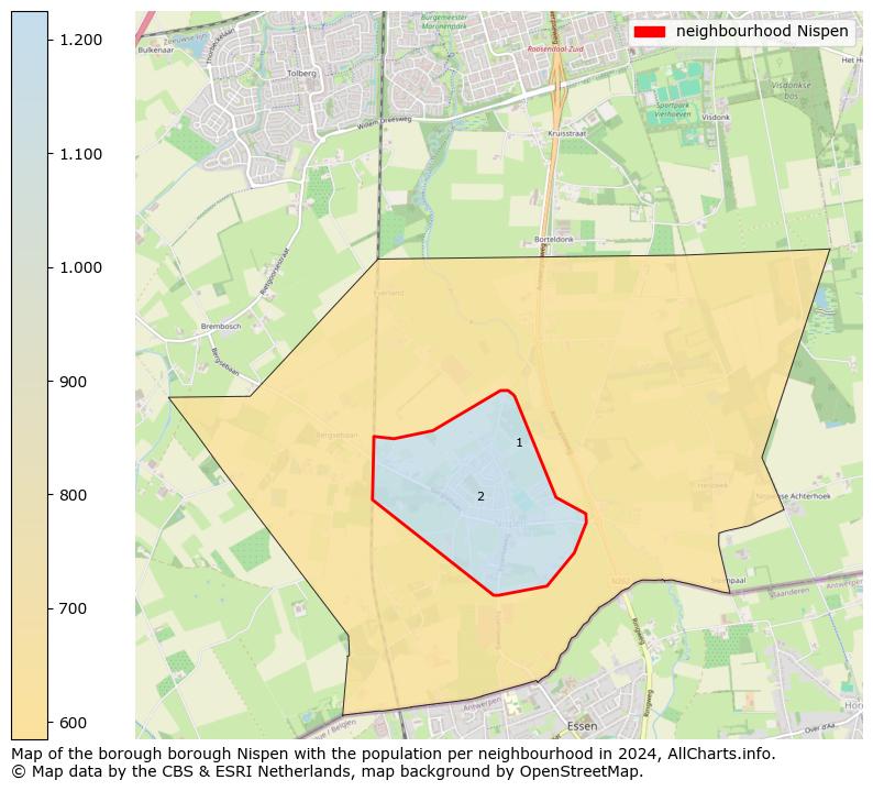 Image of the neighbourhood Nispen at the map. This image is used as introduction to this page. This page shows a lot of information about the population in the neighbourhood Nispen (such as the distribution by age groups of the residents, the composition of households, whether inhabitants are natives or Dutch with an immigration background, data about the houses (numbers, types, price development, use, type of property, ...) and more (car ownership, energy consumption, ...) based on open data from the Dutch Central Bureau of Statistics and various other sources!