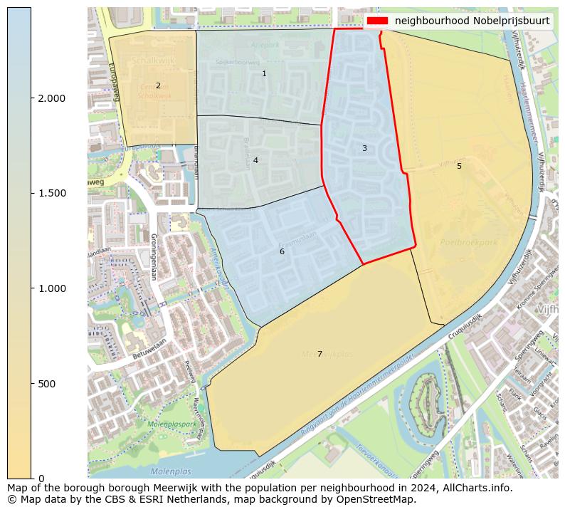 Image of the neighbourhood Nobelprijsbuurt at the map. This image is used as introduction to this page. This page shows a lot of information about the population in the neighbourhood Nobelprijsbuurt (such as the distribution by age groups of the residents, the composition of households, whether inhabitants are natives or Dutch with an immigration background, data about the houses (numbers, types, price development, use, type of property, ...) and more (car ownership, energy consumption, ...) based on open data from the Dutch Central Bureau of Statistics and various other sources!