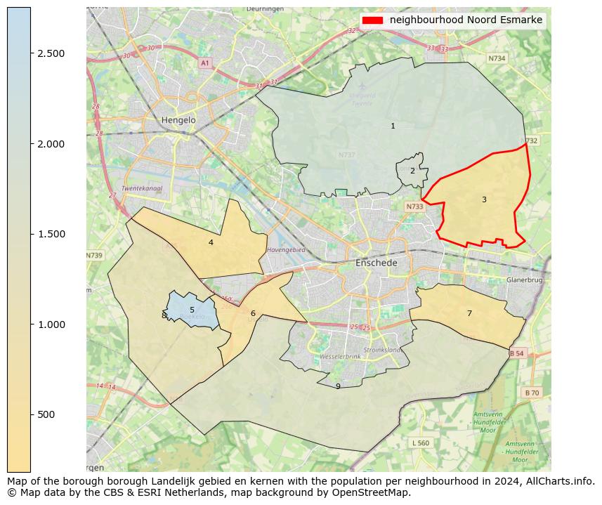 Image of the neighbourhood Noord Esmarke at the map. This image is used as introduction to this page. This page shows a lot of information about the population in the neighbourhood Noord Esmarke (such as the distribution by age groups of the residents, the composition of households, whether inhabitants are natives or Dutch with an immigration background, data about the houses (numbers, types, price development, use, type of property, ...) and more (car ownership, energy consumption, ...) based on open data from the Dutch Central Bureau of Statistics and various other sources!