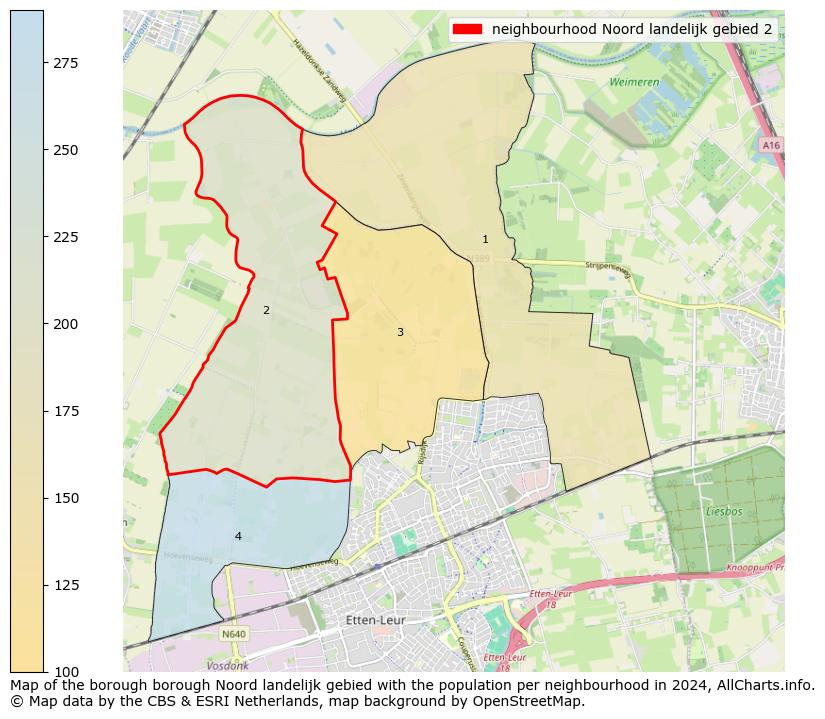 Image of the neighbourhood Noord landelijk gebied 2 at the map. This image is used as introduction to this page. This page shows a lot of information about the population in the neighbourhood Noord landelijk gebied 2 (such as the distribution by age groups of the residents, the composition of households, whether inhabitants are natives or Dutch with an immigration background, data about the houses (numbers, types, price development, use, type of property, ...) and more (car ownership, energy consumption, ...) based on open data from the Dutch Central Bureau of Statistics and various other sources!