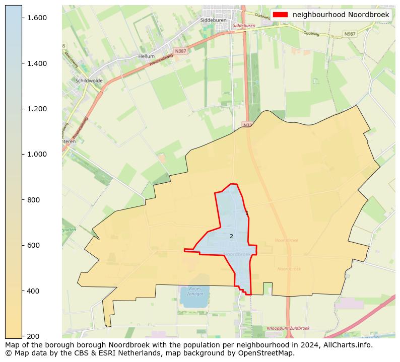 Image of the neighbourhood Noordbroek at the map. This image is used as introduction to this page. This page shows a lot of information about the population in the neighbourhood Noordbroek (such as the distribution by age groups of the residents, the composition of households, whether inhabitants are natives or Dutch with an immigration background, data about the houses (numbers, types, price development, use, type of property, ...) and more (car ownership, energy consumption, ...) based on open data from the Dutch Central Bureau of Statistics and various other sources!