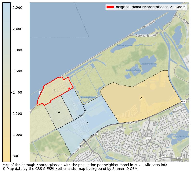 Map of the borough Noorderplassen with the population per neighbourhood in 2023. This page shows a lot of information about residents (such as the distribution by age groups, family composition, gender, native or Dutch with an immigration background, ...), homes (numbers, types, price development, use, type of property, ...) and more (car ownership, energy consumption, ...) based on open data from the Dutch Central Bureau of Statistics and various other sources!