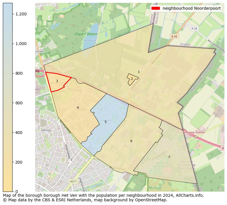 Image of the neighbourhood Noorderpoort at the map. This image is used as introduction to this page. This page shows a lot of information about the population in the neighbourhood Noorderpoort (such as the distribution by age groups of the residents, the composition of households, whether inhabitants are natives or Dutch with an immigration background, data about the houses (numbers, types, price development, use, type of property, ...) and more (car ownership, energy consumption, ...) based on open data from the Dutch Central Bureau of Statistics and various other sources!