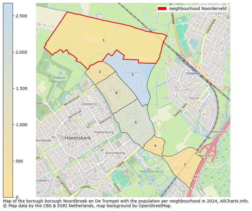 Image of the neighbourhood Noorderveld at the map. This image is used as introduction to this page. This page shows a lot of information about the population in the neighbourhood Noorderveld (such as the distribution by age groups of the residents, the composition of households, whether inhabitants are natives or Dutch with an immigration background, data about the houses (numbers, types, price development, use, type of property, ...) and more (car ownership, energy consumption, ...) based on open data from the Dutch Central Bureau of Statistics and various other sources!