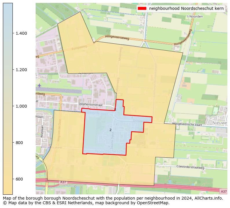 Image of the neighbourhood Noordscheschut kern at the map. This image is used as introduction to this page. This page shows a lot of information about the population in the neighbourhood Noordscheschut kern (such as the distribution by age groups of the residents, the composition of households, whether inhabitants are natives or Dutch with an immigration background, data about the houses (numbers, types, price development, use, type of property, ...) and more (car ownership, energy consumption, ...) based on open data from the Dutch Central Bureau of Statistics and various other sources!