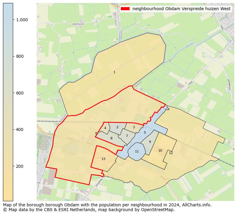 Image of the neighbourhood Obdam Verspreide huizen West at the map. This image is used as introduction to this page. This page shows a lot of information about the population in the neighbourhood Obdam Verspreide huizen West (such as the distribution by age groups of the residents, the composition of households, whether inhabitants are natives or Dutch with an immigration background, data about the houses (numbers, types, price development, use, type of property, ...) and more (car ownership, energy consumption, ...) based on open data from the Dutch Central Bureau of Statistics and various other sources!