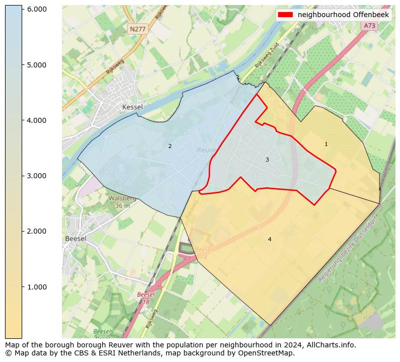 Image of the neighbourhood Offenbeek at the map. This image is used as introduction to this page. This page shows a lot of information about the population in the neighbourhood Offenbeek (such as the distribution by age groups of the residents, the composition of households, whether inhabitants are natives or Dutch with an immigration background, data about the houses (numbers, types, price development, use, type of property, ...) and more (car ownership, energy consumption, ...) based on open data from the Dutch Central Bureau of Statistics and various other sources!