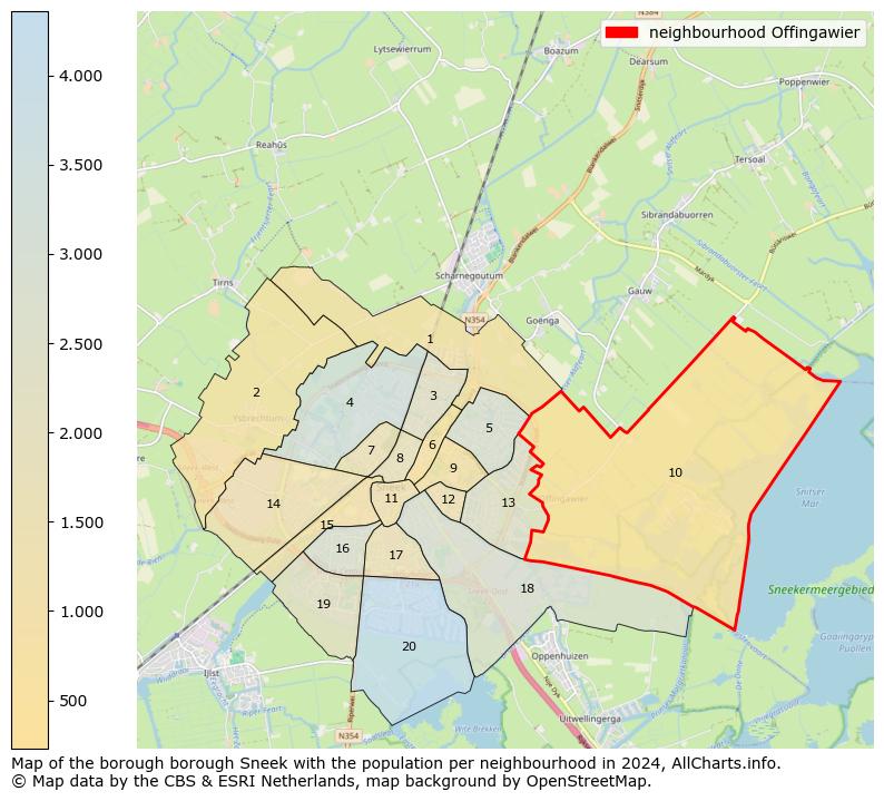 Image of the neighbourhood Offingawier at the map. This image is used as introduction to this page. This page shows a lot of information about the population in the neighbourhood Offingawier (such as the distribution by age groups of the residents, the composition of households, whether inhabitants are natives or Dutch with an immigration background, data about the houses (numbers, types, price development, use, type of property, ...) and more (car ownership, energy consumption, ...) based on open data from the Dutch Central Bureau of Statistics and various other sources!