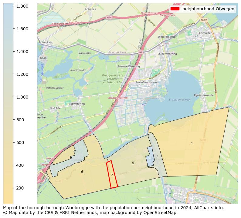 Image of the neighbourhood Ofwegen at the map. This image is used as introduction to this page. This page shows a lot of information about the population in the neighbourhood Ofwegen (such as the distribution by age groups of the residents, the composition of households, whether inhabitants are natives or Dutch with an immigration background, data about the houses (numbers, types, price development, use, type of property, ...) and more (car ownership, energy consumption, ...) based on open data from the Dutch Central Bureau of Statistics and various other sources!