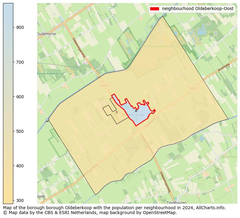 Image of the neighbourhood Oldeberkoop-Oost at the map. This image is used as introduction to this page. This page shows a lot of information about the population in the neighbourhood Oldeberkoop-Oost (such as the distribution by age groups of the residents, the composition of households, whether inhabitants are natives or Dutch with an immigration background, data about the houses (numbers, types, price development, use, type of property, ...) and more (car ownership, energy consumption, ...) based on open data from the Dutch Central Bureau of Statistics and various other sources!