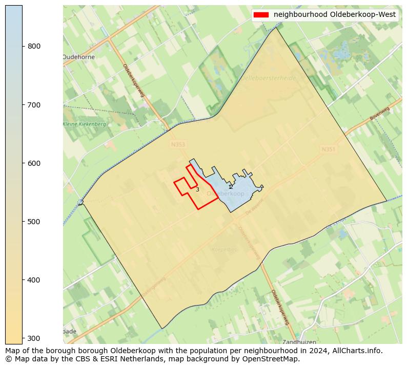 Image of the neighbourhood Oldeberkoop-West at the map. This image is used as introduction to this page. This page shows a lot of information about the population in the neighbourhood Oldeberkoop-West (such as the distribution by age groups of the residents, the composition of households, whether inhabitants are natives or Dutch with an immigration background, data about the houses (numbers, types, price development, use, type of property, ...) and more (car ownership, energy consumption, ...) based on open data from the Dutch Central Bureau of Statistics and various other sources!