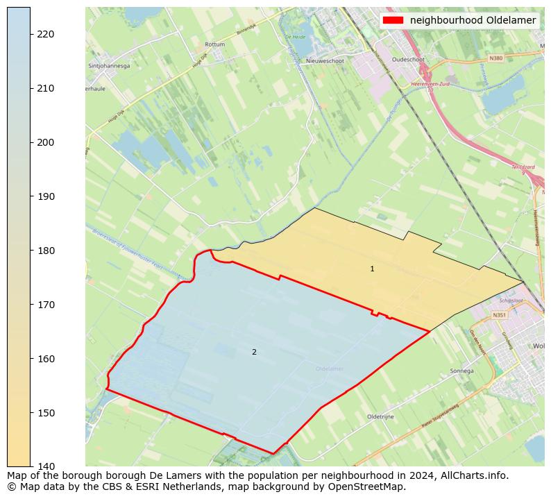 Image of the neighbourhood Oldelamer at the map. This image is used as introduction to this page. This page shows a lot of information about the population in the neighbourhood Oldelamer (such as the distribution by age groups of the residents, the composition of households, whether inhabitants are natives or Dutch with an immigration background, data about the houses (numbers, types, price development, use, type of property, ...) and more (car ownership, energy consumption, ...) based on open data from the Dutch Central Bureau of Statistics and various other sources!