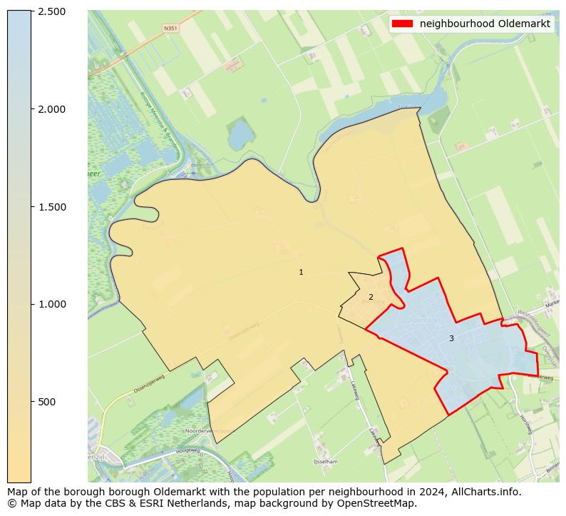 Image of the neighbourhood Oldemarkt at the map. This image is used as introduction to this page. This page shows a lot of information about the population in the neighbourhood Oldemarkt (such as the distribution by age groups of the residents, the composition of households, whether inhabitants are natives or Dutch with an immigration background, data about the houses (numbers, types, price development, use, type of property, ...) and more (car ownership, energy consumption, ...) based on open data from the Dutch Central Bureau of Statistics and various other sources!