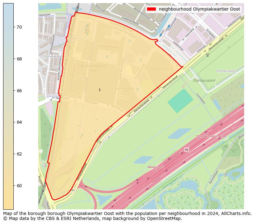 Image of the neighbourhood Olympiakwartier Oost at the map. This image is used as introduction to this page. This page shows a lot of information about the population in the neighbourhood Olympiakwartier Oost (such as the distribution by age groups of the residents, the composition of households, whether inhabitants are natives or Dutch with an immigration background, data about the houses (numbers, types, price development, use, type of property, ...) and more (car ownership, energy consumption, ...) based on open data from the Dutch Central Bureau of Statistics and various other sources!