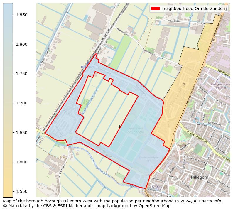 Image of the neighbourhood Om de Zanderij at the map. This image is used as introduction to this page. This page shows a lot of information about the population in the neighbourhood Om de Zanderij (such as the distribution by age groups of the residents, the composition of households, whether inhabitants are natives or Dutch with an immigration background, data about the houses (numbers, types, price development, use, type of property, ...) and more (car ownership, energy consumption, ...) based on open data from the Dutch Central Bureau of Statistics and various other sources!