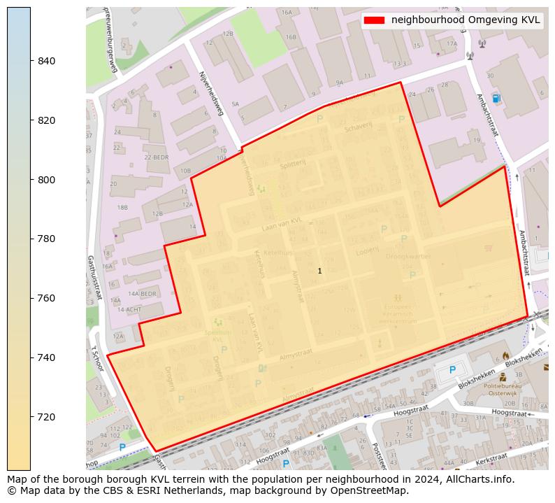 Image of the neighbourhood Omgeving KVL at the map. This image is used as introduction to this page. This page shows a lot of information about the population in the neighbourhood Omgeving KVL (such as the distribution by age groups of the residents, the composition of households, whether inhabitants are natives or Dutch with an immigration background, data about the houses (numbers, types, price development, use, type of property, ...) and more (car ownership, energy consumption, ...) based on open data from the Dutch Central Bureau of Statistics and various other sources!