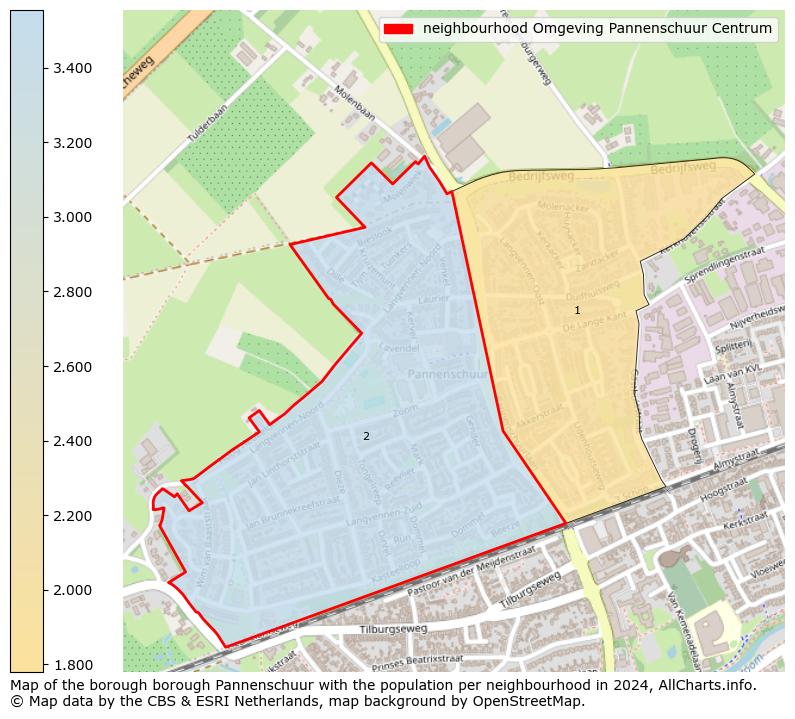 Image of the neighbourhood Omgeving Pannenschuur Centrum at the map. This image is used as introduction to this page. This page shows a lot of information about the population in the neighbourhood Omgeving Pannenschuur Centrum (such as the distribution by age groups of the residents, the composition of households, whether inhabitants are natives or Dutch with an immigration background, data about the houses (numbers, types, price development, use, type of property, ...) and more (car ownership, energy consumption, ...) based on open data from the Dutch Central Bureau of Statistics and various other sources!