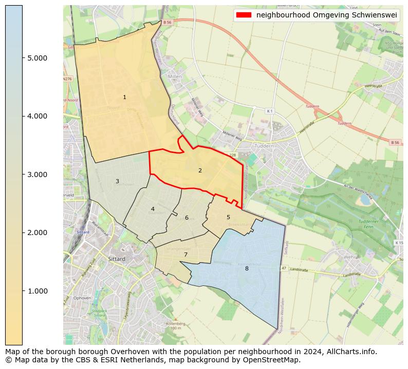 Image of the neighbourhood Omgeving Schwienswei at the map. This image is used as introduction to this page. This page shows a lot of information about the population in the neighbourhood Omgeving Schwienswei (such as the distribution by age groups of the residents, the composition of households, whether inhabitants are natives or Dutch with an immigration background, data about the houses (numbers, types, price development, use, type of property, ...) and more (car ownership, energy consumption, ...) based on open data from the Dutch Central Bureau of Statistics and various other sources!