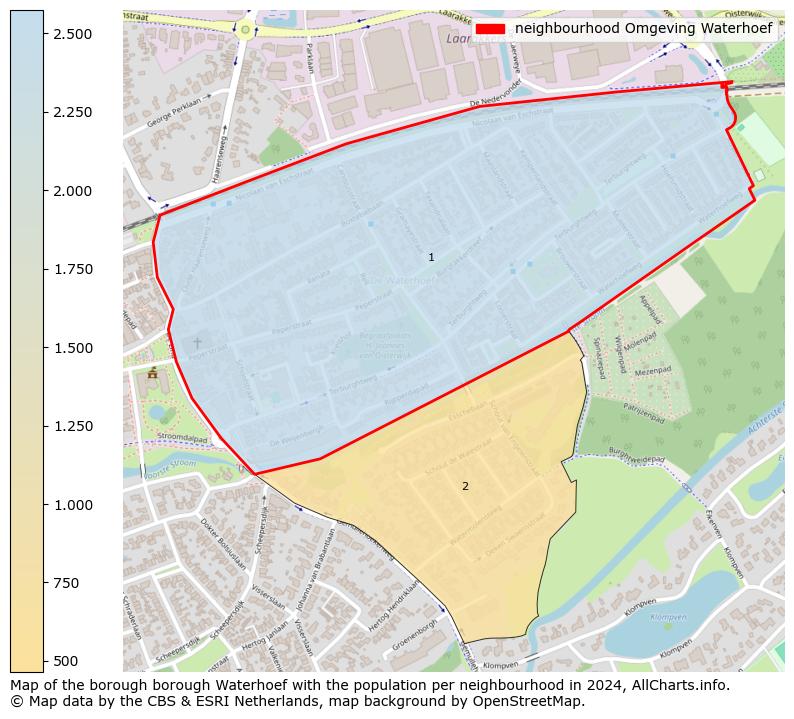 Image of the neighbourhood Omgeving Waterhoef at the map. This image is used as introduction to this page. This page shows a lot of information about the population in the neighbourhood Omgeving Waterhoef (such as the distribution by age groups of the residents, the composition of households, whether inhabitants are natives or Dutch with an immigration background, data about the houses (numbers, types, price development, use, type of property, ...) and more (car ownership, energy consumption, ...) based on open data from the Dutch Central Bureau of Statistics and various other sources!