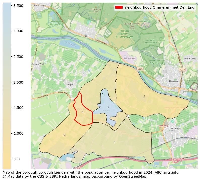 Image of the neighbourhood Ommeren met Den Eng at the map. This image is used as introduction to this page. This page shows a lot of information about the population in the neighbourhood Ommeren met Den Eng (such as the distribution by age groups of the residents, the composition of households, whether inhabitants are natives or Dutch with an immigration background, data about the houses (numbers, types, price development, use, type of property, ...) and more (car ownership, energy consumption, ...) based on open data from the Dutch Central Bureau of Statistics and various other sources!