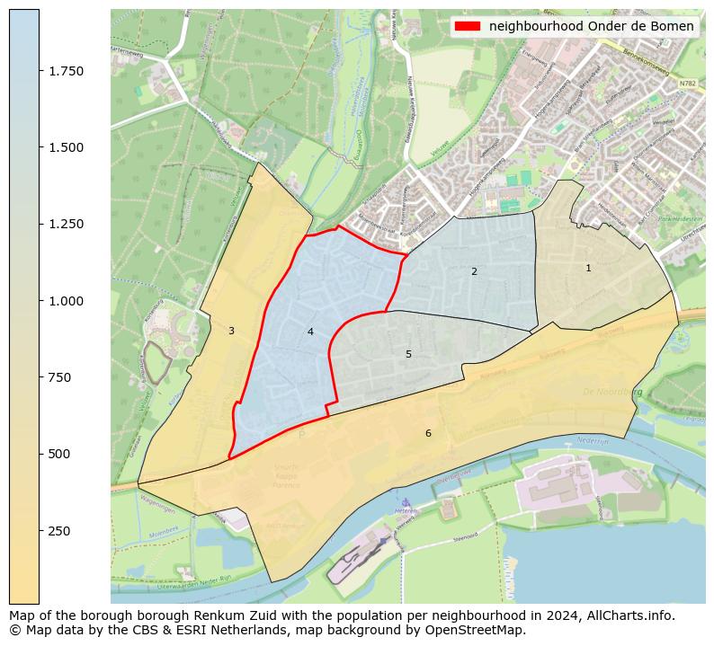 Image of the neighbourhood Onder de Bomen at the map. This image is used as introduction to this page. This page shows a lot of information about the population in the neighbourhood Onder de Bomen (such as the distribution by age groups of the residents, the composition of households, whether inhabitants are natives or Dutch with an immigration background, data about the houses (numbers, types, price development, use, type of property, ...) and more (car ownership, energy consumption, ...) based on open data from the Dutch Central Bureau of Statistics and various other sources!