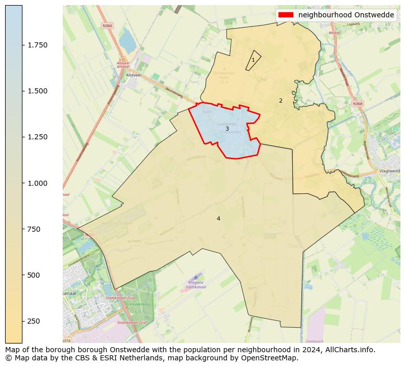 Image of the neighbourhood Onstwedde at the map. This image is used as introduction to this page. This page shows a lot of information about the population in the neighbourhood Onstwedde (such as the distribution by age groups of the residents, the composition of households, whether inhabitants are natives or Dutch with an immigration background, data about the houses (numbers, types, price development, use, type of property, ...) and more (car ownership, energy consumption, ...) based on open data from the Dutch Central Bureau of Statistics and various other sources!