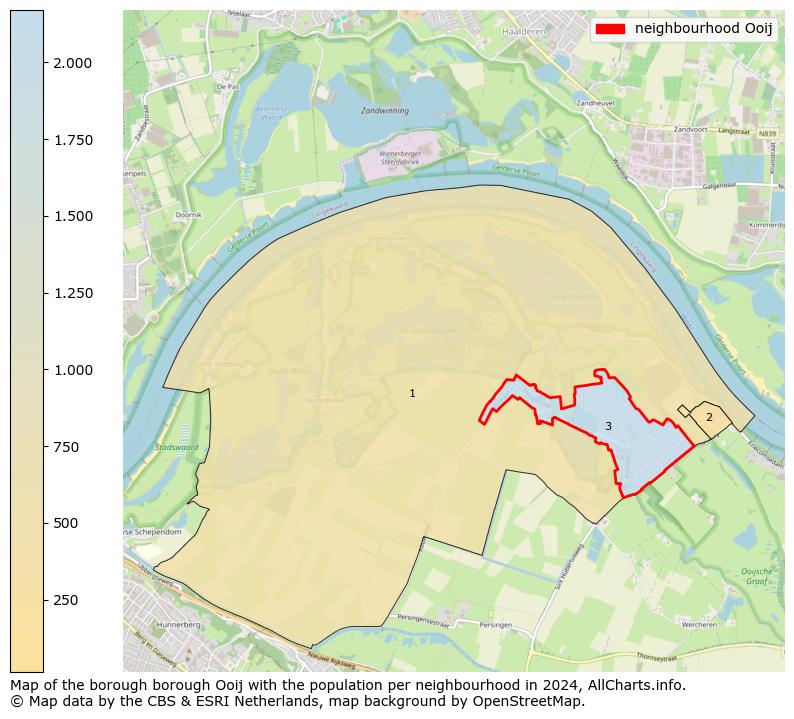 Image of the neighbourhood Ooij at the map. This image is used as introduction to this page. This page shows a lot of information about the population in the neighbourhood Ooij (such as the distribution by age groups of the residents, the composition of households, whether inhabitants are natives or Dutch with an immigration background, data about the houses (numbers, types, price development, use, type of property, ...) and more (car ownership, energy consumption, ...) based on open data from the Dutch Central Bureau of Statistics and various other sources!