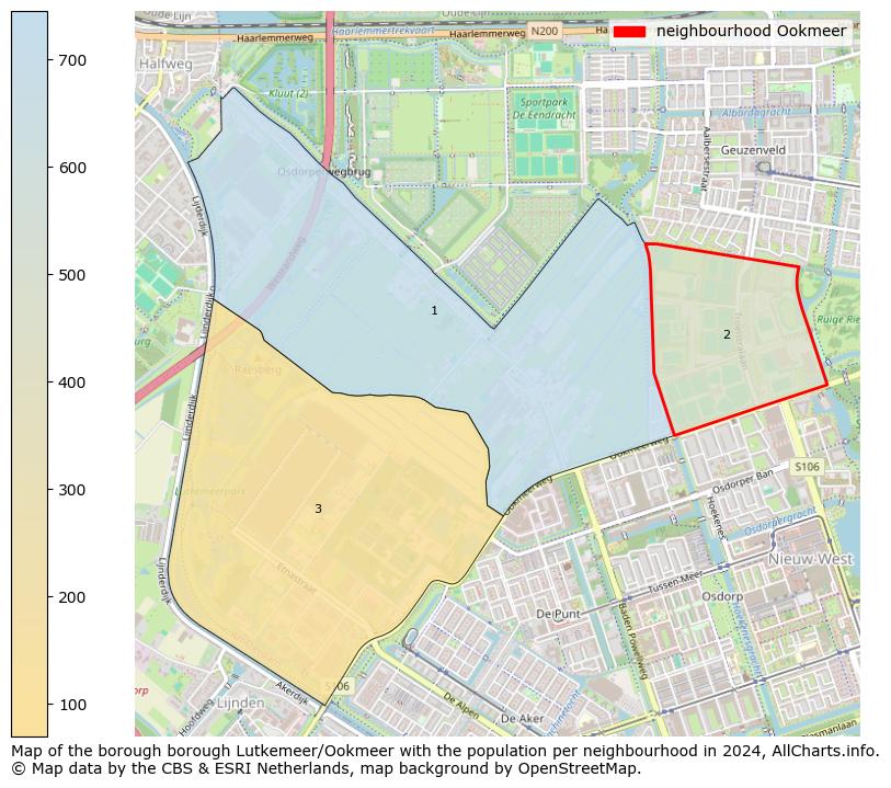 Image of the neighbourhood Ookmeer at the map. This image is used as introduction to this page. This page shows a lot of information about the population in the neighbourhood Ookmeer (such as the distribution by age groups of the residents, the composition of households, whether inhabitants are natives or Dutch with an immigration background, data about the houses (numbers, types, price development, use, type of property, ...) and more (car ownership, energy consumption, ...) based on open data from the Dutch Central Bureau of Statistics and various other sources!