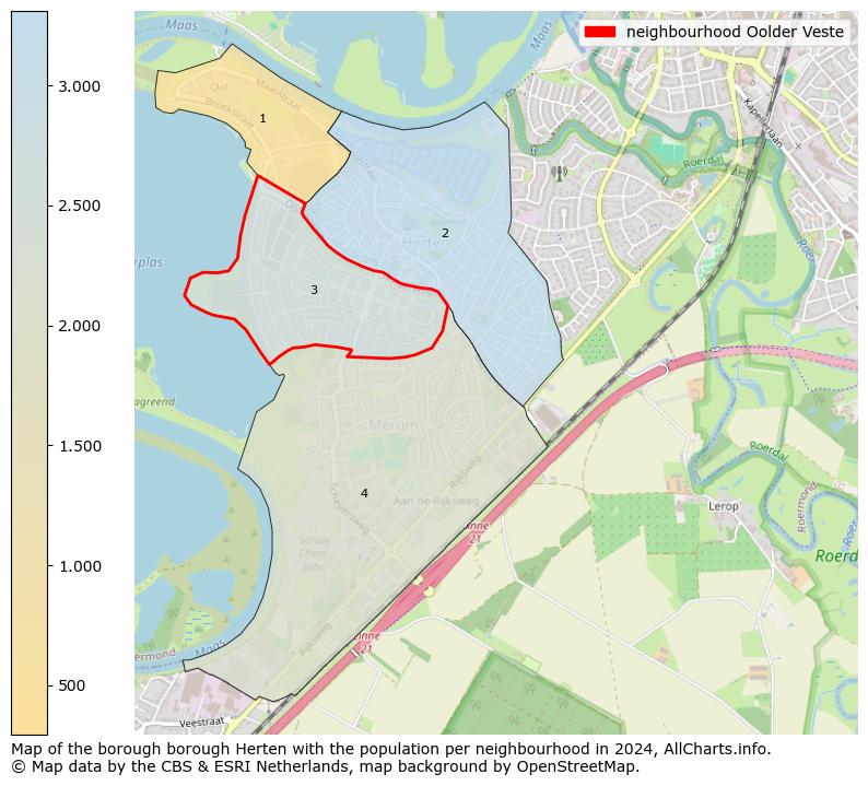 Image of the neighbourhood Oolder Veste at the map. This image is used as introduction to this page. This page shows a lot of information about the population in the neighbourhood Oolder Veste (such as the distribution by age groups of the residents, the composition of households, whether inhabitants are natives or Dutch with an immigration background, data about the houses (numbers, types, price development, use, type of property, ...) and more (car ownership, energy consumption, ...) based on open data from the Dutch Central Bureau of Statistics and various other sources!