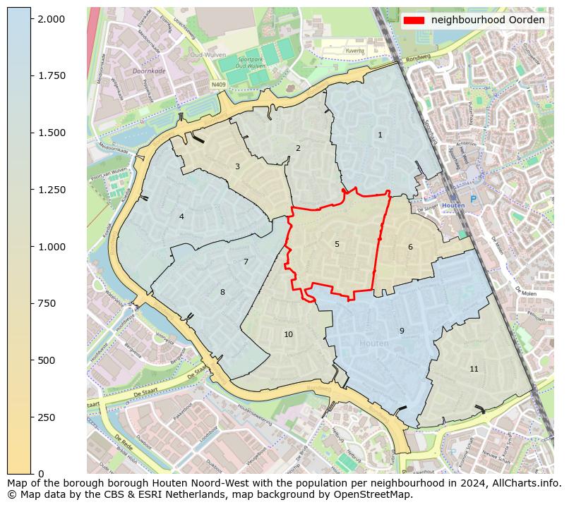 Image of the neighbourhood Oorden at the map. This image is used as introduction to this page. This page shows a lot of information about the population in the neighbourhood Oorden (such as the distribution by age groups of the residents, the composition of households, whether inhabitants are natives or Dutch with an immigration background, data about the houses (numbers, types, price development, use, type of property, ...) and more (car ownership, energy consumption, ...) based on open data from the Dutch Central Bureau of Statistics and various other sources!