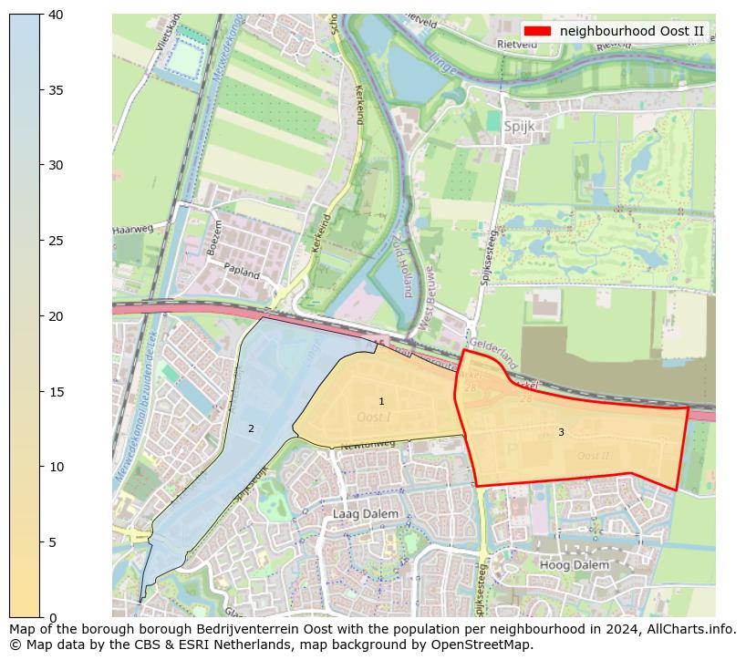 Image of the neighbourhood Oost II at the map. This image is used as introduction to this page. This page shows a lot of information about the population in the neighbourhood Oost II (such as the distribution by age groups of the residents, the composition of households, whether inhabitants are natives or Dutch with an immigration background, data about the houses (numbers, types, price development, use, type of property, ...) and more (car ownership, energy consumption, ...) based on open data from the Dutch Central Bureau of Statistics and various other sources!