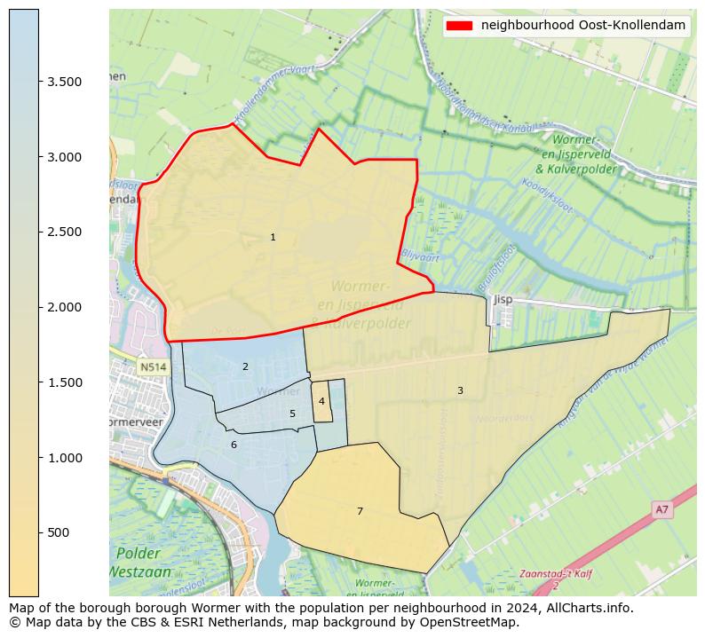 Image of the neighbourhood Oost-Knollendam at the map. This image is used as introduction to this page. This page shows a lot of information about the population in the neighbourhood Oost-Knollendam (such as the distribution by age groups of the residents, the composition of households, whether inhabitants are natives or Dutch with an immigration background, data about the houses (numbers, types, price development, use, type of property, ...) and more (car ownership, energy consumption, ...) based on open data from the Dutch Central Bureau of Statistics and various other sources!