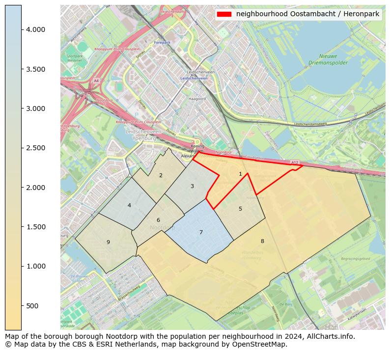 Image of the neighbourhood Oostambacht / Heronpark at the map. This image is used as introduction to this page. This page shows a lot of information about the population in the neighbourhood Oostambacht / Heronpark (such as the distribution by age groups of the residents, the composition of households, whether inhabitants are natives or Dutch with an immigration background, data about the houses (numbers, types, price development, use, type of property, ...) and more (car ownership, energy consumption, ...) based on open data from the Dutch Central Bureau of Statistics and various other sources!